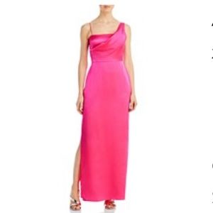 amanda uprichard x bloomingdale’s tesoro silk draped gown!